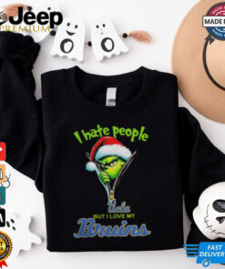 Grinch Santa Hat I Hate People But I Love My Ucla Bruins Christmas Logo Shirt Grinch Santa Hat I Hate People But I Love My Ucla Bruins Christmas Logo Shirt