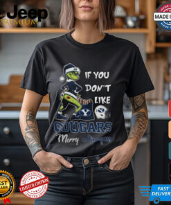 Grinch Santa If You Don’T Like BYU Cougars Merry Kissmyass 2024 Shirt