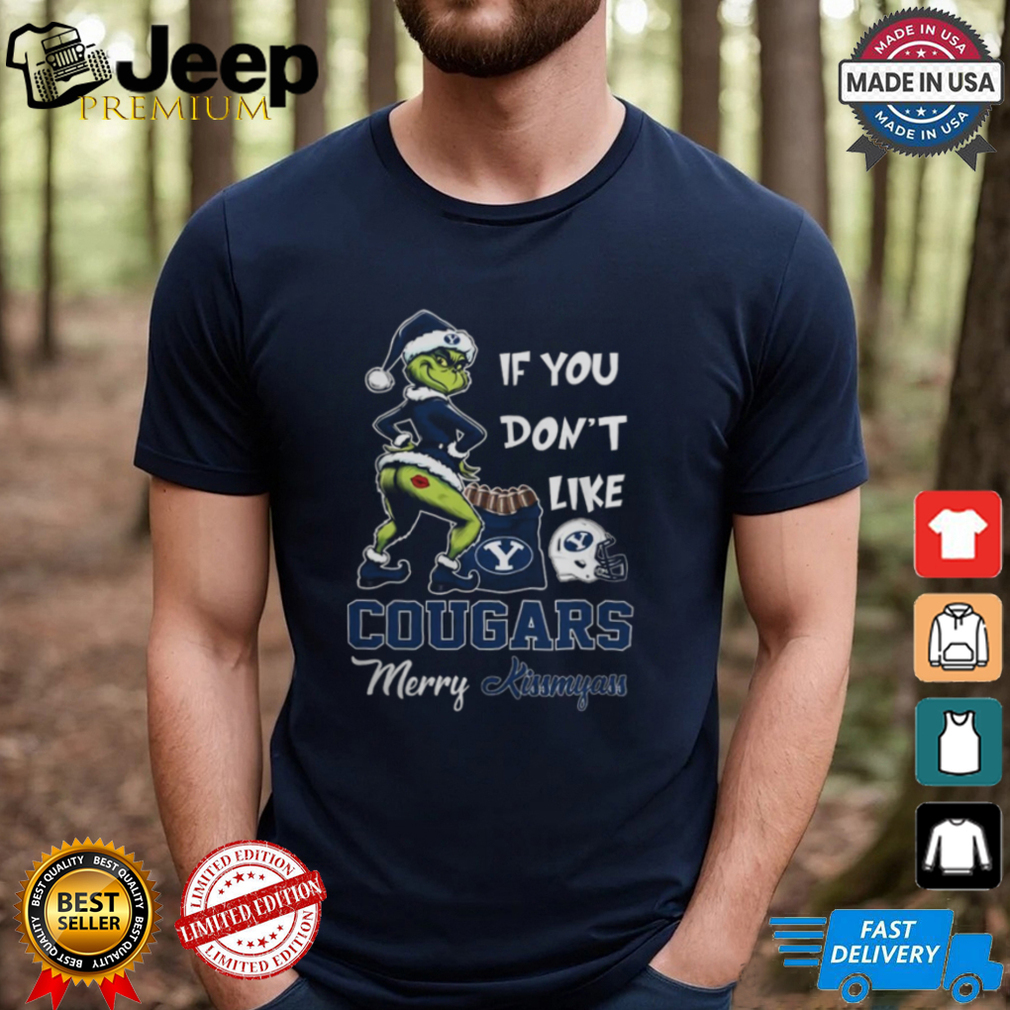 Grinch Santa If You Don’T Like BYU Cougars Merry Kissmyass 2024 Shirt Grinch Santa If You Don’T Like BYU Cougars Merry Kissmyass 2024 Shirt