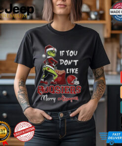 Grinch Santa If You Don’T Like Indiana Hoosiers Merry Kissmyass 2024 Shirt