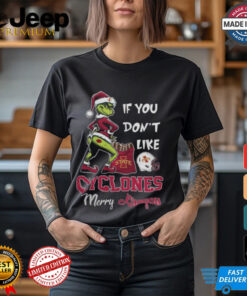 Grinch Santa If You Don’T Like Iowa State Cyclones Merry Kissmyass 2024 Shirt