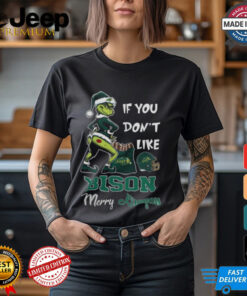 Grinch Santa If You Don’T Like North Dakota State Bison Merry Kissmyass 2024 Shirt