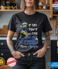 Grinch Santa If You Don’T Like Pittsburgh Panthers Merry Kissmyass 2024 Shirt