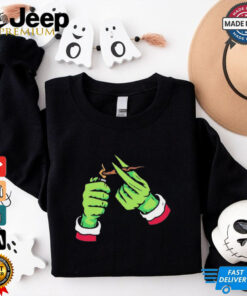 Grinch smoking cannabis Christmas T Shirt Grinch smoking cannabis Christmas T Shirt