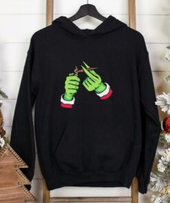 Grinch smoking cannabis Christmas T Shirt 2 Grinch smoking cannabis Christmas T Shirt 3