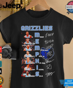Grizzlies Memphis team players name and signature shirt