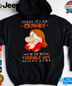 Grumpy sorry if I am cranky I’m in my terrieble 60’s righ now Christmas shirt