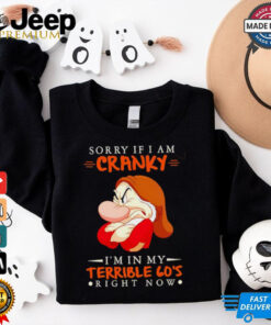 Grumpy sorry if I am cranky I’m in my terrieble 60’s righ now Christmas shirt