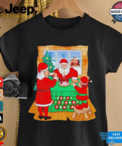 Happy birthday Santa Christmas Shirt