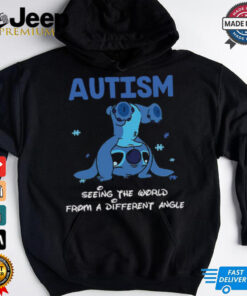 Headstanding Stitch Autism Seeing The World From A Different Angle T Shirt