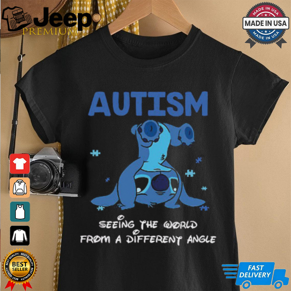 Headstanding Stitch Autism Seeing The World From A Different Angle T Shirt Headstanding Stitch Autism Seeing The World From A Different Angle T Shirt