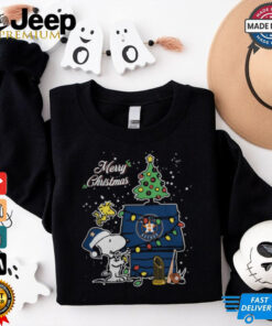 Houston Astros Merry Christmas With Snoopy Baby T Shirt