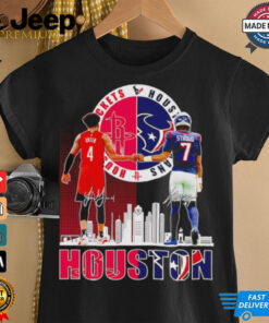 Houston Rockets Jalen Green x Houston Texans Kings CJ Stroud skyline shirt 2 Houston Rockets Jalen Green x Houston Texans Kings CJ Stroud skyline shirt 3