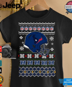 Houston Texans NFL football Christmas helmet shirt