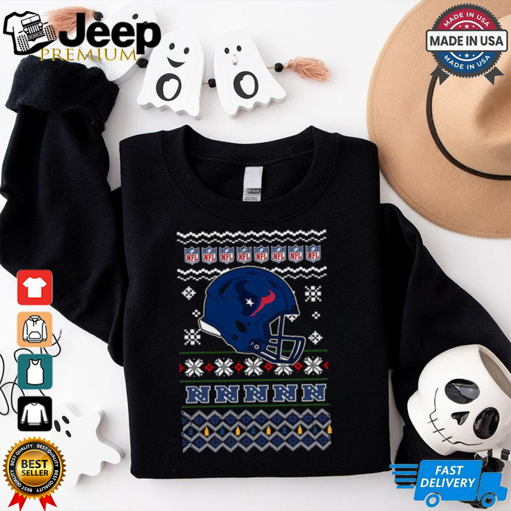 Houston Texans NFL football Christmas helmet shirt Houston Texans NFL football Christmas helmet shirt