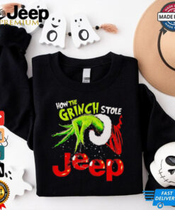 How the Grinch stole jeep Christmas  shirt