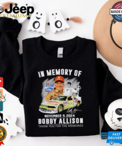 In memory of Bobby Allison thank you for the memories signature shirt