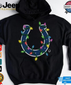 Indianapolis Colts Primary Logo Holiday Lights T Shirt