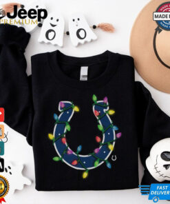 Indianapolis Colts Primary Logo Holiday Lights T Shirt