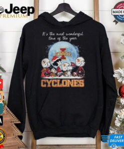 Iowa State Cyclones It The Most Wonderful Time Of The Year Peanut Characters Christmas Shirt