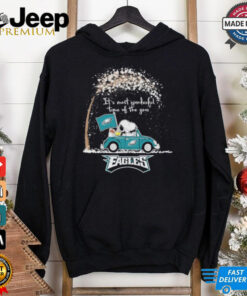 It’s The Most Wonderful Time Of The Years Peanuts Snoopy And Woodstock X Philadelphia Eagles Merry Christmas Shirt