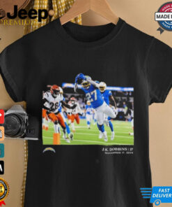J.K. Dobbins 27 November 17 Los Angeles Chargers NFL Flash Features Week 11 T Shirt 3 JK Dobbins 27 November 17 Los Angeles Chargers NFL Flash Features Week 11 T Shirt 4