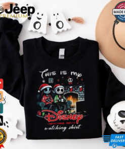 Jack Skellington And Sally This Is My Disney Christmas Movie Watching Christmas T shirt