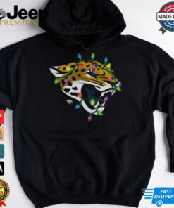 Jacksonville Jaguars Primary Logo Holiday Lights T Shirt