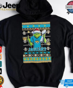 Jacksonville Jaguars X Grinch Christmas with Super Bowl Trophy ugly Christmas shirt