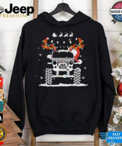Jeep Christmas Lights Xmas Tree Reindeer 2024  shirt