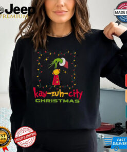 KC Football Grinchy Trophy Kansas City Christmas Gift Shirt