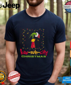 KC Football Grinchy Trophy Kansas City Christmas Gift Shirt 3