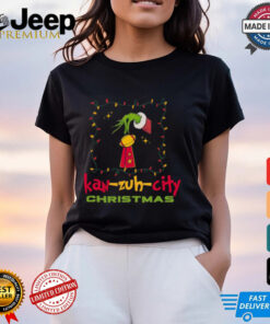 KC Football Grinchy Trophy Kansas City Christmas Gift Shirt 4