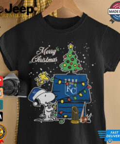 Kansas City Royals Merry Christmas With Snoopy Baby T Shirt