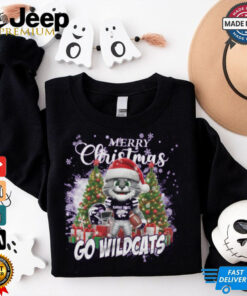 Kansas State Wildcats Merry Christmas Go Wildcats Pajamas shirt