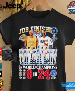 Kobe Bryant job finished 8x world champions 8 in 24 Christmas shirt