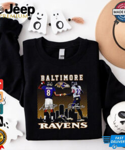 Lamar Jackson and Derrick Henry Baltimore Ravens high five shirt 2 Lamar Jackson and Derrick Henry Baltimore Ravens high five shirt 3