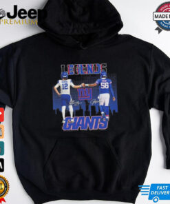 Legends Eli Manning And Lawrence Taylor New York Giants Shirt