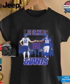 Legends Eli Manning And Lawrence Taylor New York Giants Shirt