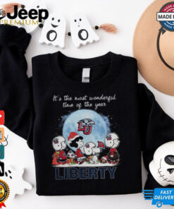 Liberty Flames It The Most Wonderful Time Of The Year Peanut Characters Christmas Shirt