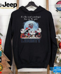 Liberty Flames It The Most Wonderful Time Of The Year Peanut Characters Christmas Shirt