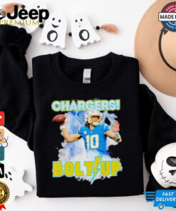 Los Angeles Chargers Justin Herbert Bolts Up NFL Football Fan t shirt