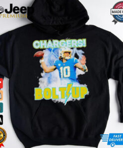 Los Angeles Chargers Justin Herbert Bolts Up NFL Football Fan t shirt