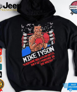 Mike Tyson Jake Paul Fight Punchout Everyone Plan Punched Mouth T Shirt