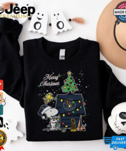 Milwaukee Brewers Merry Christmas With Snoopy Baby T Shirt