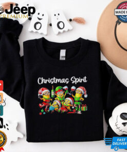 Minion Christmas spirit wine shirt