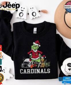 NCAA Grinch Shirt The Grinch And Louisville Cardinals Christmas T Shirt