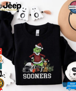 NCAA Grinch Shirt The Grinch And Oklahoma Sooners Christmas T Shirt