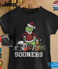 NCAA Grinch Shirt The Grinch And Oklahoma Sooners Christmas T Shirt
