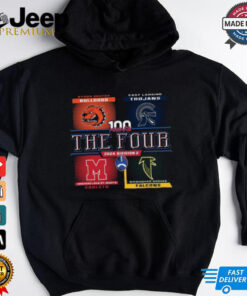 Official Congratulations to all of MHSAA 11 Player Football Semi Finals Division 2 Football The Four Bulldogs, Trojans t shirt 1 Official Congratulations to all of MHSAA 11 Player Football Semi Finals Division 2 Football The Four Bulldogs Trojans t shirt 2